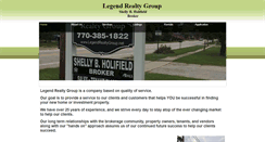 Desktop Screenshot of legendrealtygroup.net